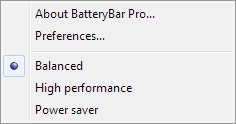 BatteryBar Screenshot